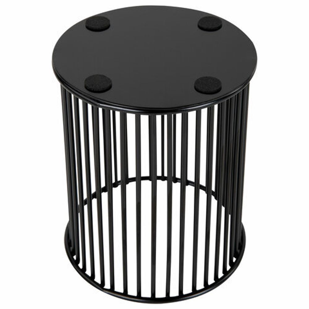 Органайзер стаканчик для косметики и мелочей MONTE VITA, металлический, 100х80 мм, черный, 272485