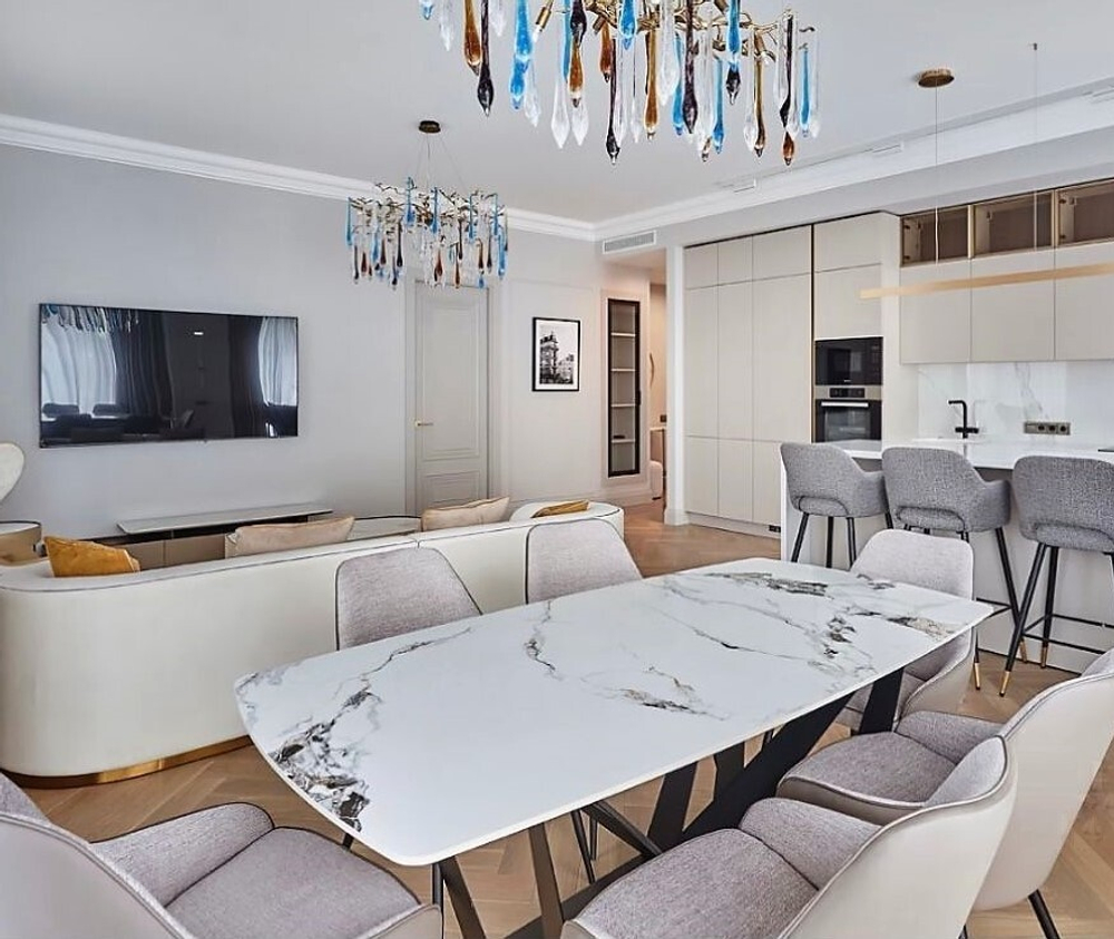 Стол обеденный Scorpio Marble B5809