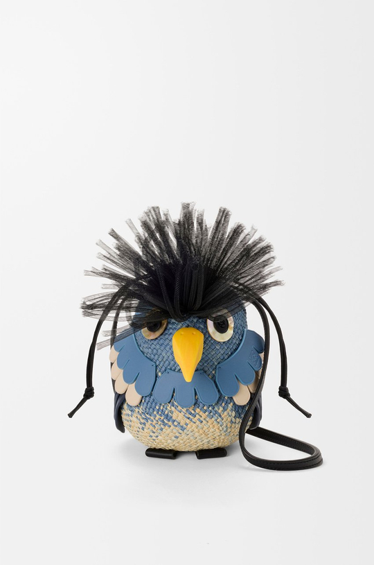 Loewe Сумка Bird в форме птицы из пальмы и телячьей кожи, синий