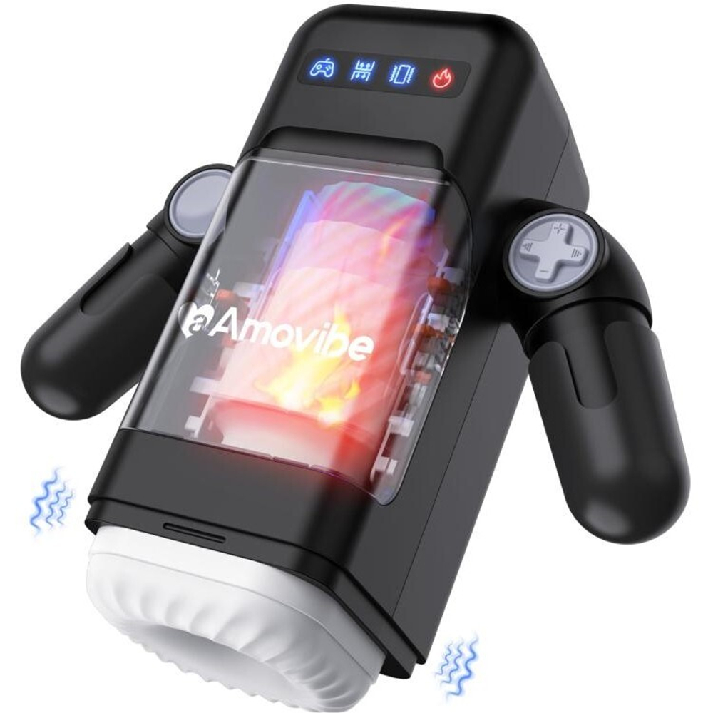 Инновационный робот-мастурбатор Amovibe Game Cup, черный