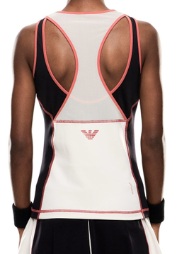 Топ теннисный EA7 Tennis Pro Freestyle - black/vapor blue