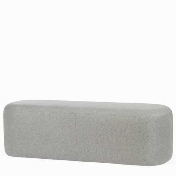 Пуф Pawai Low 120х38 см, светло-серый