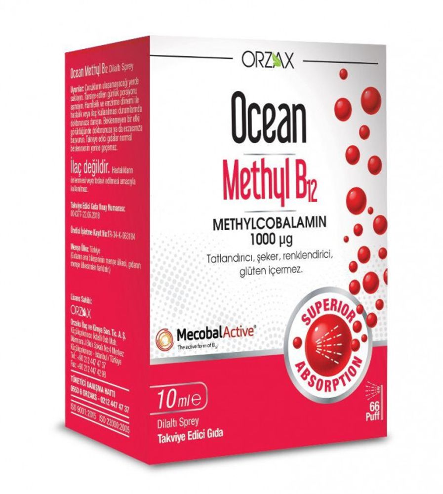 OCEAN METHYL B12 SPRAY 1000mcg 10 ml