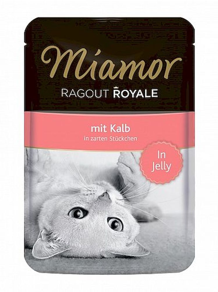 MIAMOR RAGOUT mit Kalb Телятина кусочки в желе Пауч Влажный корм для кошек - 0,1 кг MIAMOR RAGOUT mit Kalb Телятина кусочки в желе Пауч Влажный корм для кошек - 0,1 кг