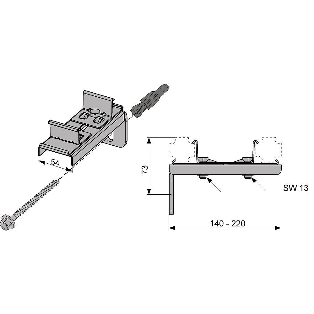 Крепление двойное WALLBOX (цена за 1шт.)