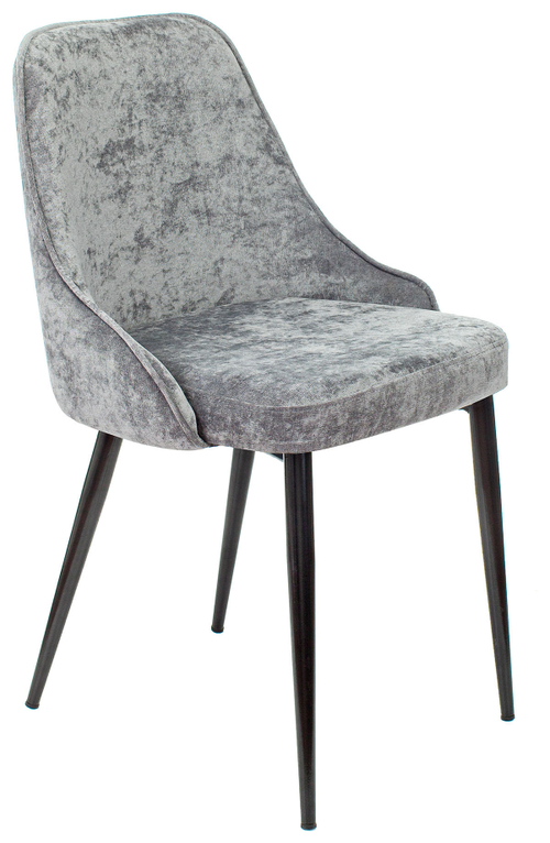 Стул для дома Бюрократ KF-5_2 комплект 2шт серый Light 19 металл черный на ножках (KF-5/LT19_2)