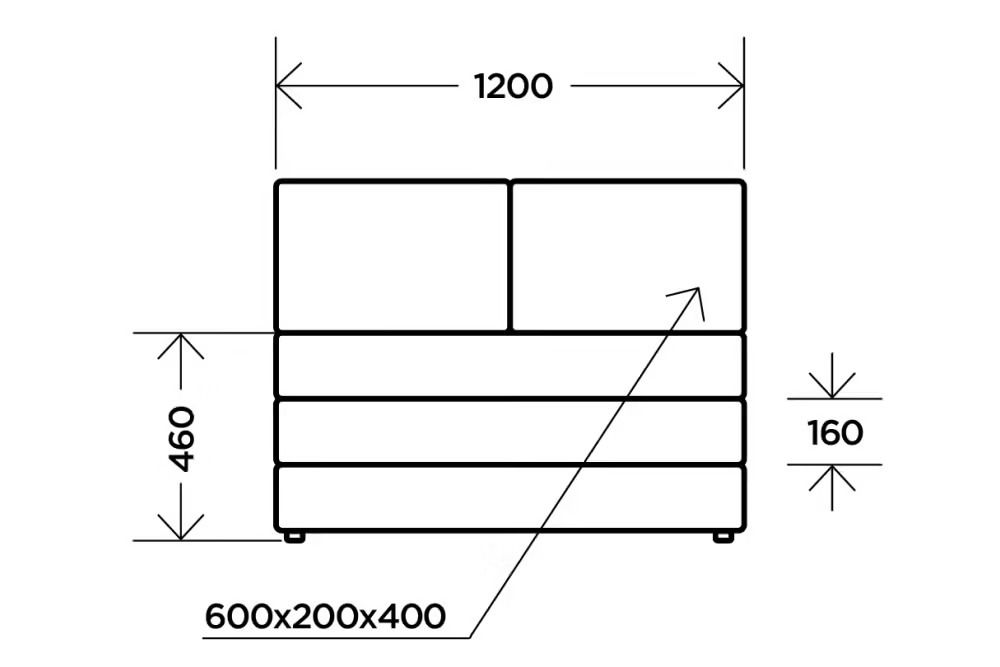 Диван "Людвик" (Antonio java, 1 категория), Комфорт-S