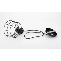 Светильник подвесной (подвес) ЭРА PL9 BK металл, E27, max 60W, высота плафона 230мм, подвеса 800мм, черный