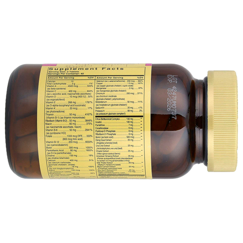 Solgar, мультивитамины для женщин, 120 таблеток