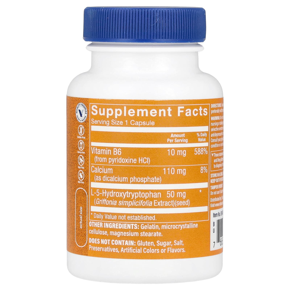 The Vitamin Shoppe, 5-HTP с витамином B6, 60 капсул