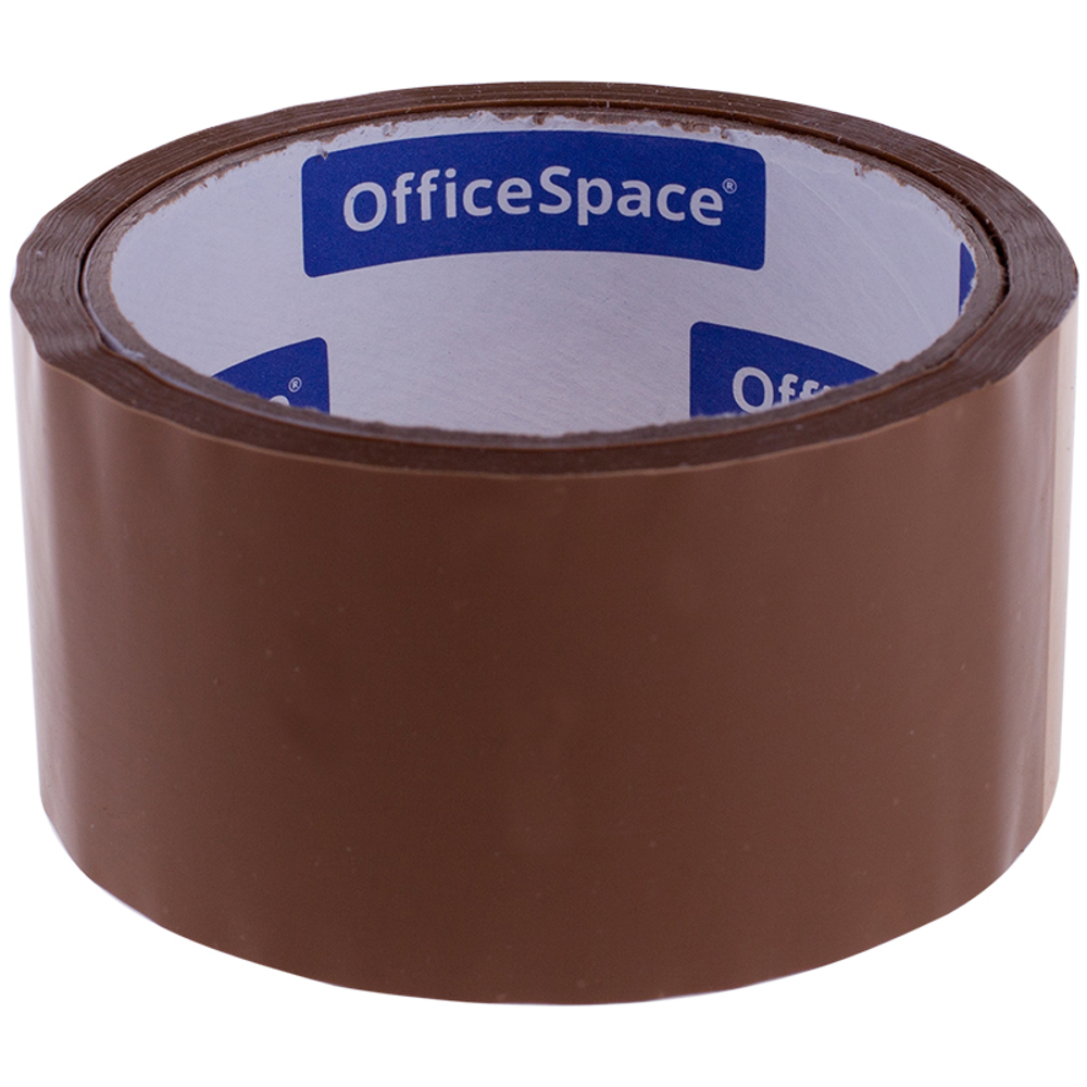 Клейкая лента упаковочная OfficeSpace, 48мм*40м, 38мкм, темная, ШК. Скотч
