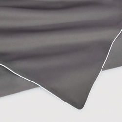 Постельное белье 2 спальное евро макси Сlaire&Caroll Lune темно-серое с белым кантом