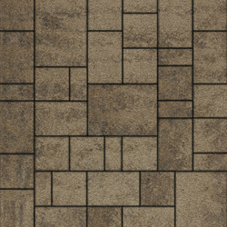 Тротуарная плитка МЮНХЕН - Листопад гранит Старый замок, комплект из 4 видов плит