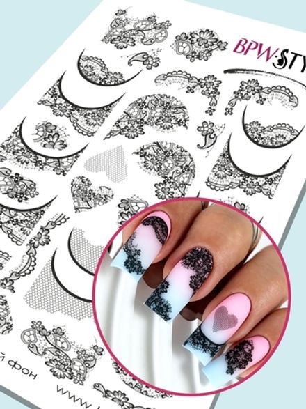 BPW.Style Слайдер-дизайн Кружева черные, 3209