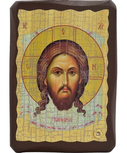 Спас нерукотворный. Афонская икона под старину с мощевиком. 