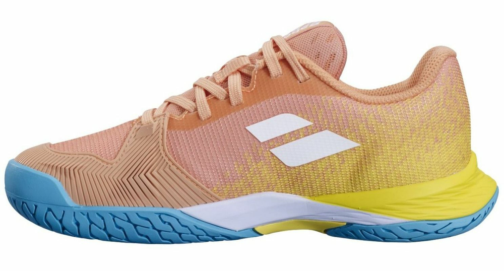 детские Кроссовки теннисные Babolat Jet Mach 3 Junior All Court - coral/gold fusion