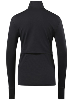 Женская Кофта теннисная Reebok Workout Running 1/4 Zip W - черный