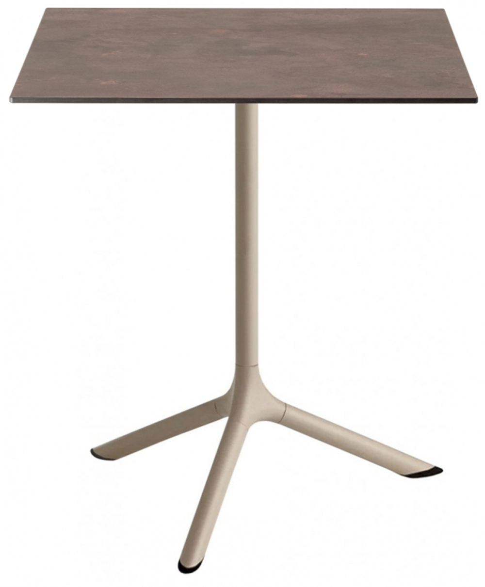 Стол ламинированный обеденный складной Scab Design Tripe Folding, тортора, кортен