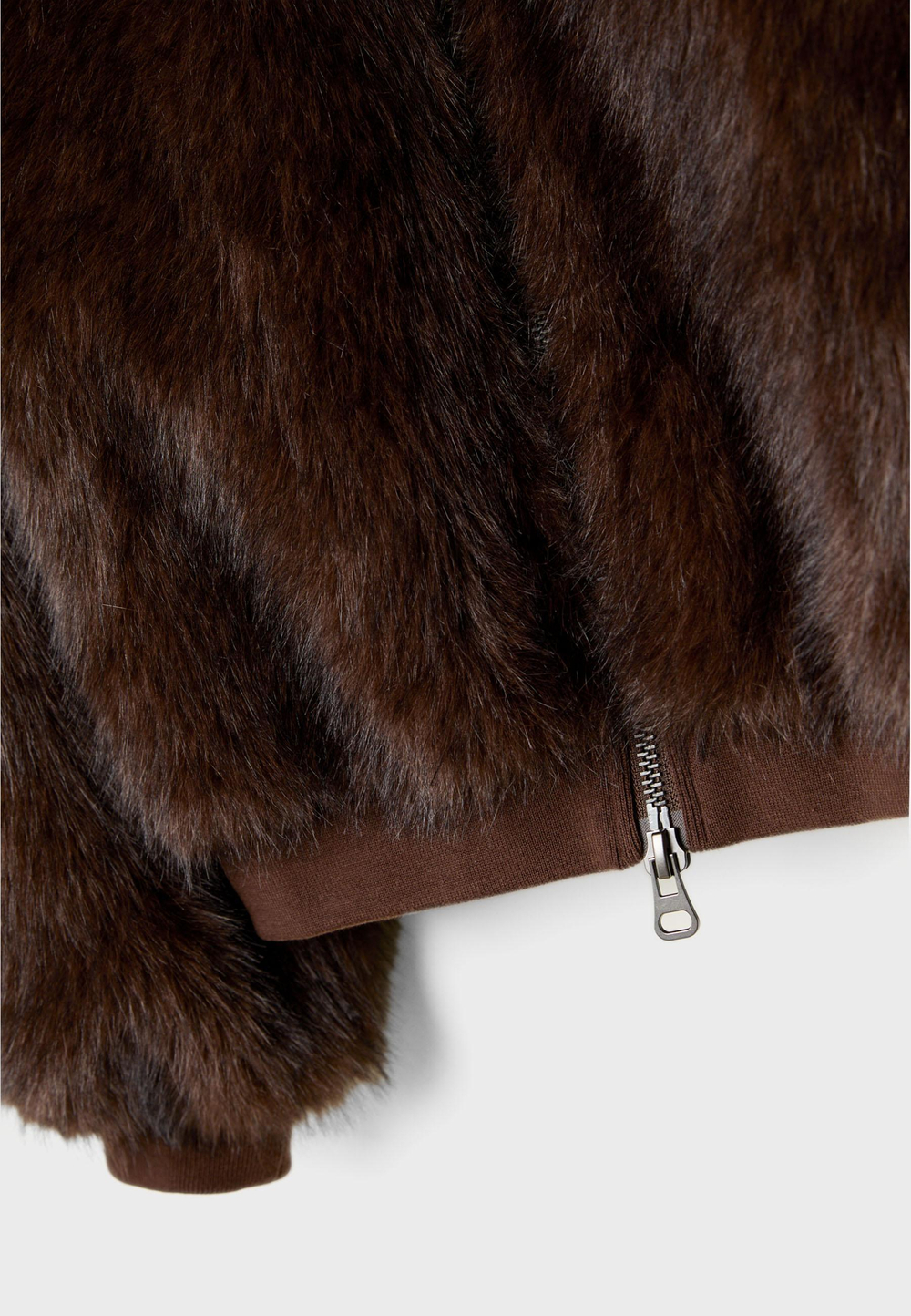 STRADIVARIUS Шуба из искусственного меха, коричневый