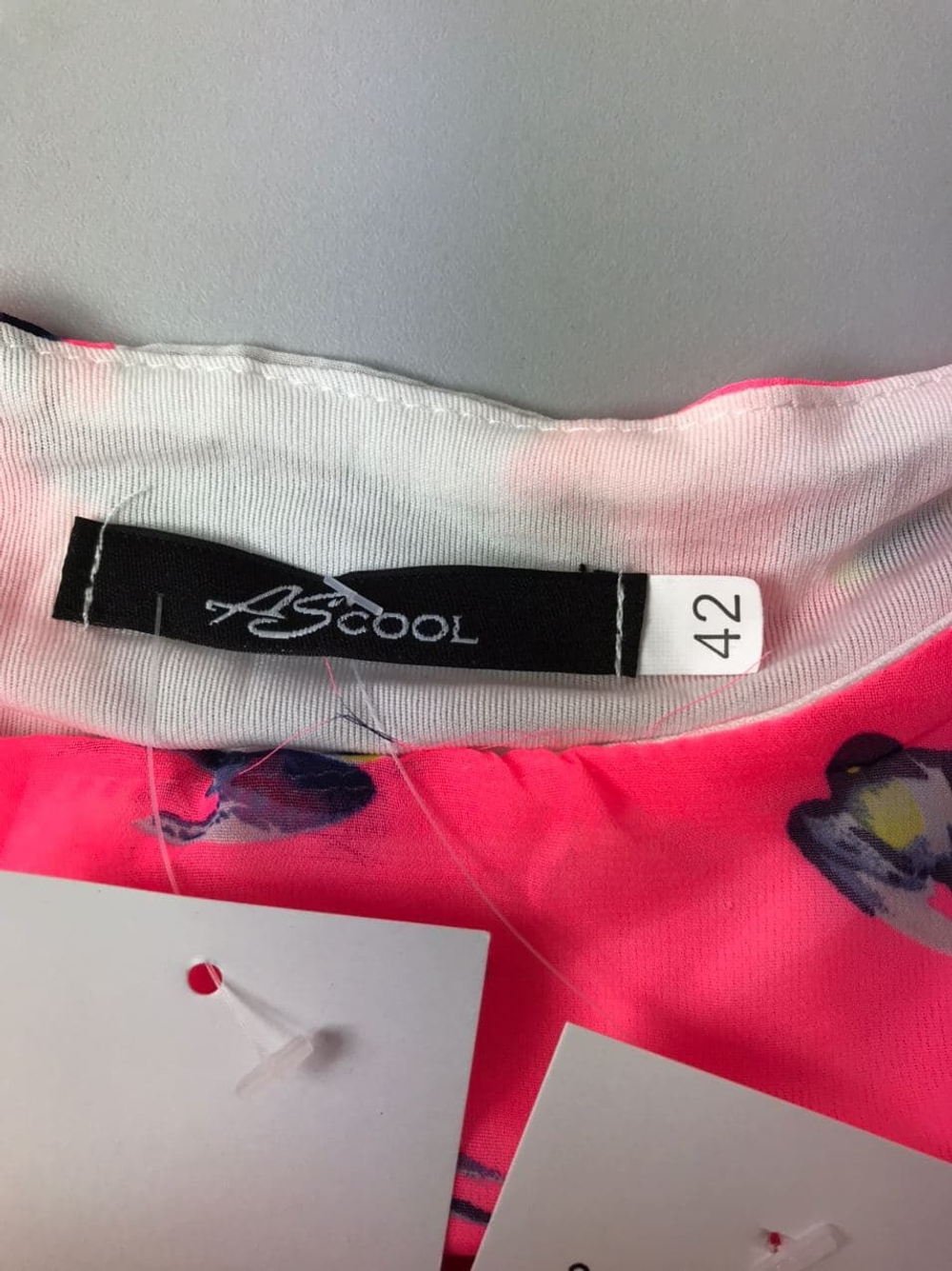 Платье AScool малиновое "с птицами" 42 размер, новое