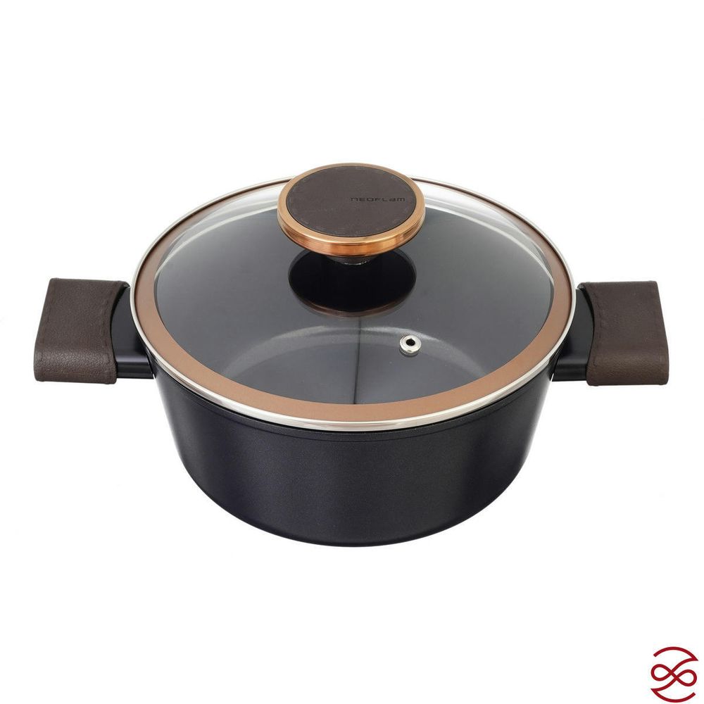 Кастрюля со стеклянной крышкой Neoflam Noblesse 2,2 л, 20 см (индукция)