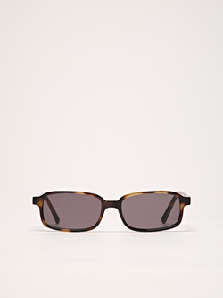 Massimo Dutti Маленькие солнцезащитные очки прямоугольной формы, коричневый