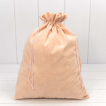 Мешочек 30х40см Бархат класс А (Персиковый)
