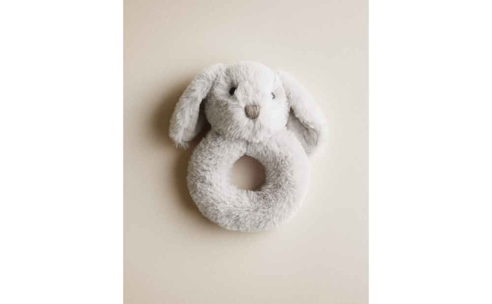 Погремушка детская Zara Home, плюш, серый, 7605/052