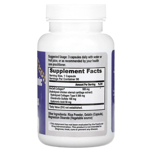 California Natural, HA, комплекс с гиалуроновой кислотой, 90 капсул