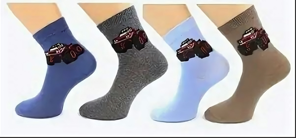 Носки для мальчиков, 12и, ассорт., 12р. (Игла), 1 шт.