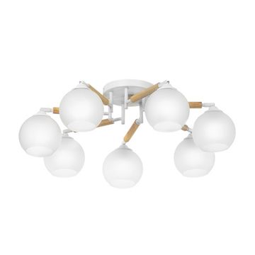 Люстра поворотная 7*Е27 CL133170 белый Tika Citilux