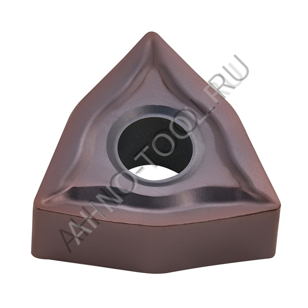 Пластина твердосплавная ISO WNMG060404-MFA APM20B AHNO по жаропроч. и нерж.стали, получистовая