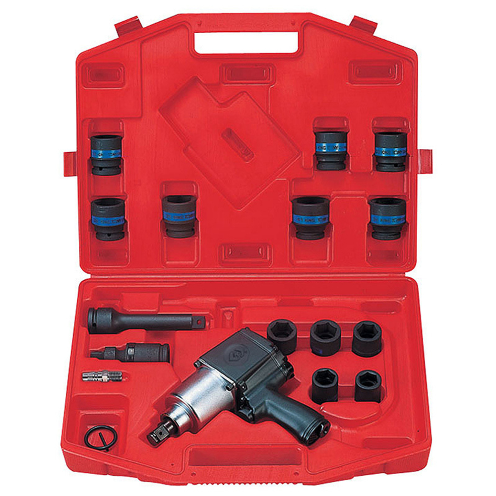 Гайковерт пневматический ударный 3/4&quot;, 1085 Нм, с комплектом головок, 18 предметов KING TONY 64115MP02