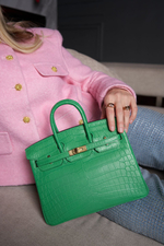 Сумка Hermes из кожи крокодила 25 см
