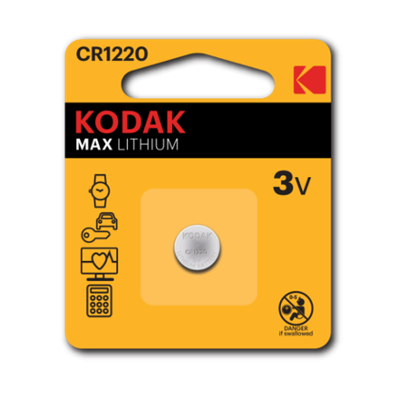 Батарейки Kodak CR1220-1BL MAX Lithium