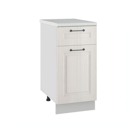 Кухня Модуль С1ЯШ 400 Капри Липа белый