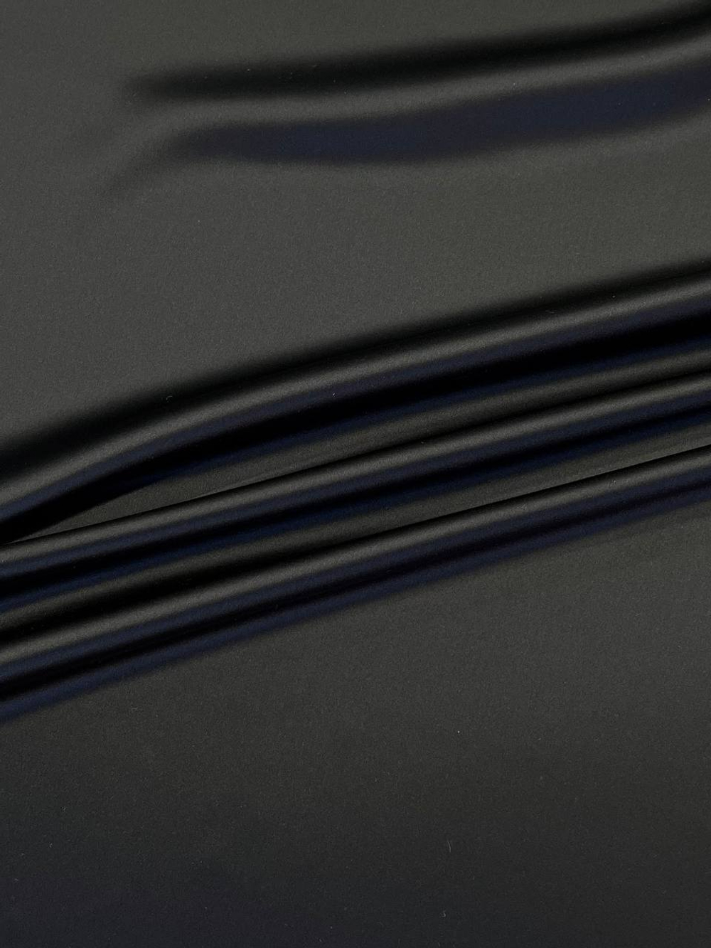 Шелк атласный черный