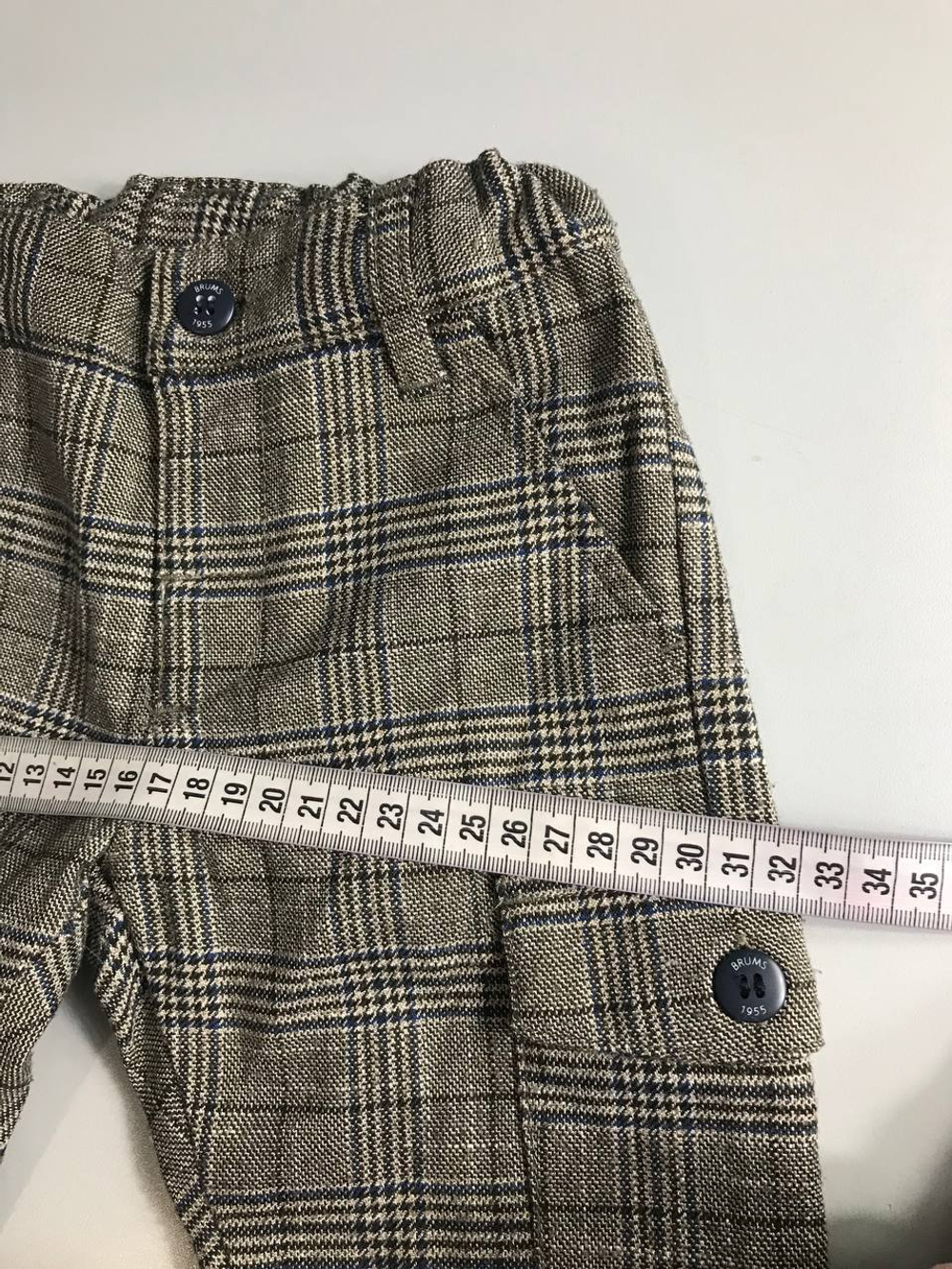 Брюки Brums в клетку стильные, на 1,5/2 года