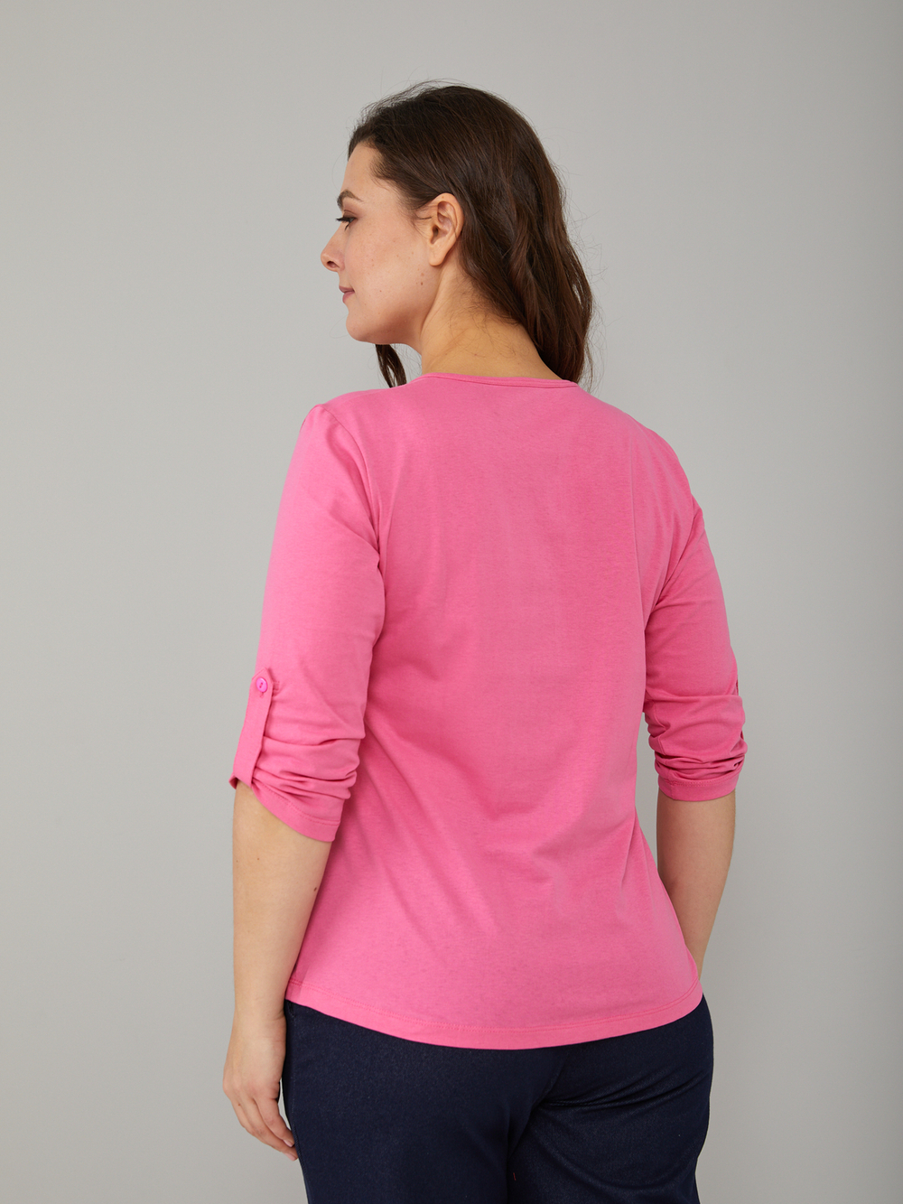 Лонгслив ЛНк-005/фуксия