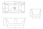 Акриловая ванна ABBER AB9224-1.5 белая