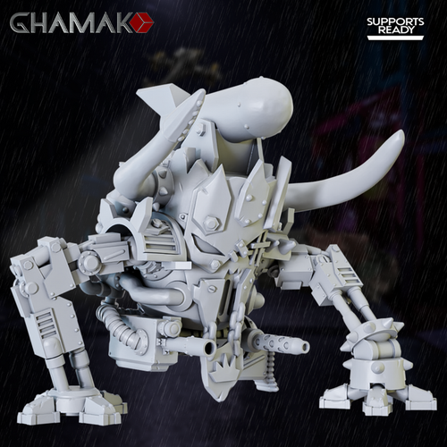 Orks Greenskins  Deff Dread Шагатель Орков миниатюра для dnd, днд, pathfinder, фентези, Настольная игра, НРИ, Варгейм, РПГ