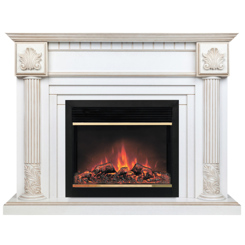 Каминокомплект Real Flame Imperia 26/33 WT с очагом Moonblaze Deluxe Brass