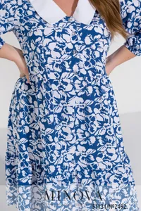 Платье 2492-джинс Minova