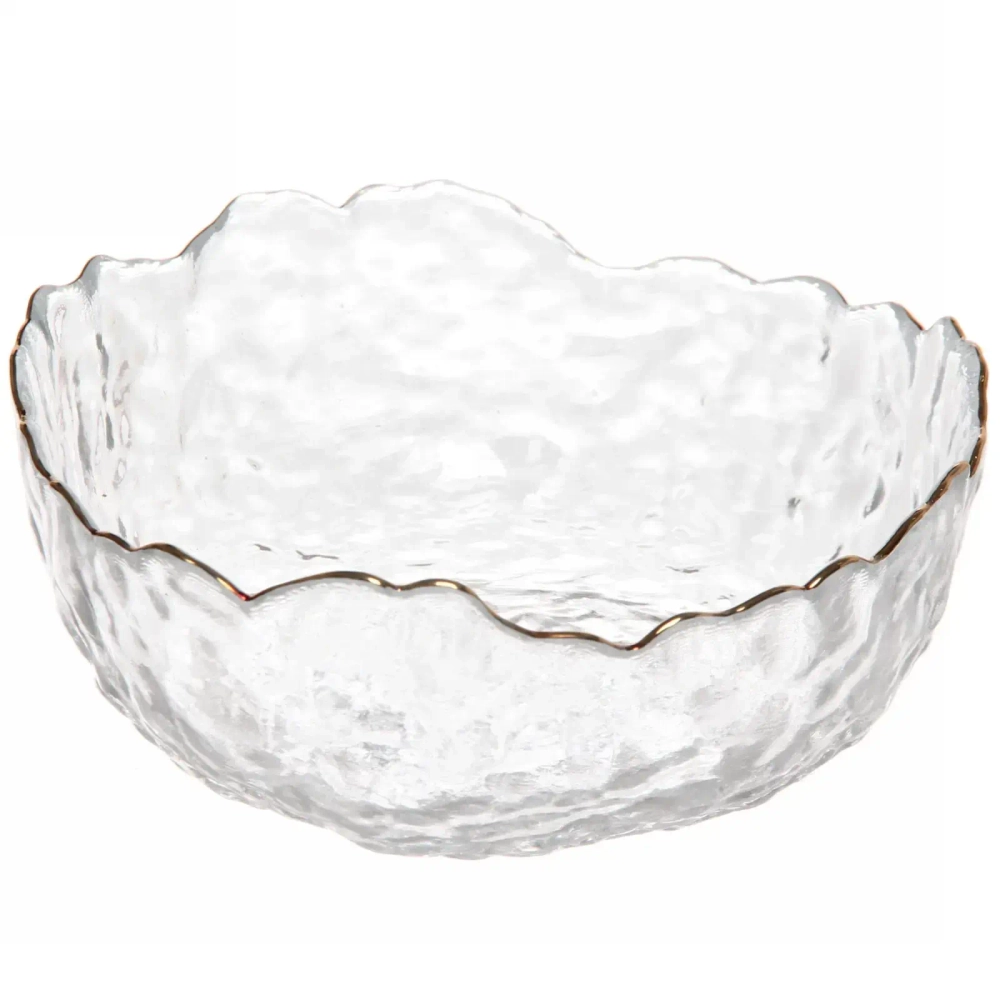 Салатник стеклянный «ICE CRYSTAL» 16см прозрачный