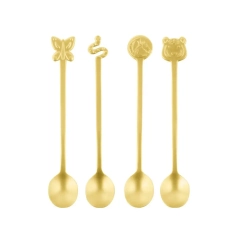 Sambonet Набор из 4 ложек Party Fashion Gold