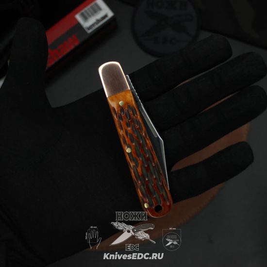 Нож KERSHAW Culpepper 4383BJB с клинком из стали D2, рукоять Кость / Латунь