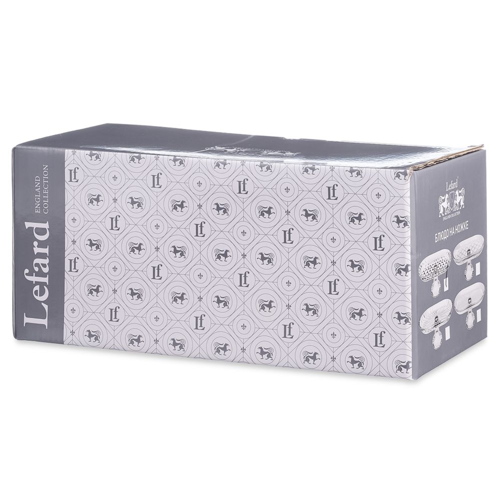 БЛЮДО НА НОЖКЕ ОВАЛЬНОЕ 28*14*12 СМ