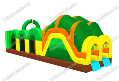 Надувная полоса препятствий "Зов джунглей"