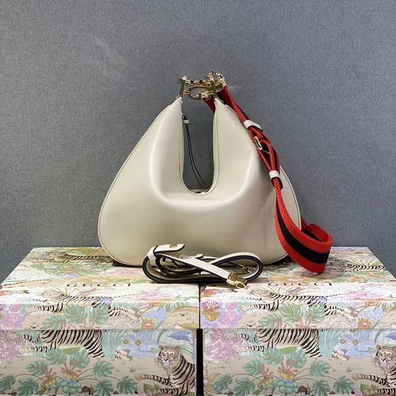 Большая сумка через плечо Gucci Attache белый