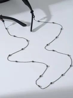 Цепочка для очков "Эстетика" №52, цвет тёмно-серый